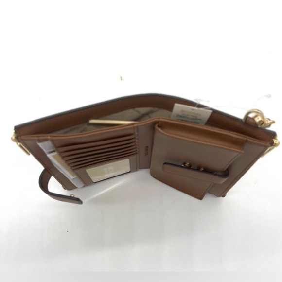 Michael Kors Large Double Zip Wallet Wristlet Brown - Picture 6 of 8